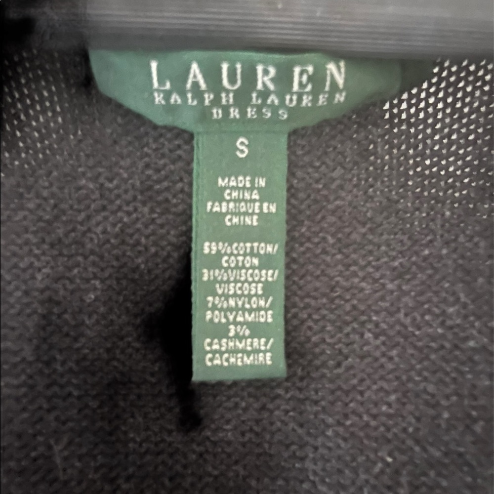 Lauren by Ralph Lauren charcoal sweater dress S - Picture 6 of 7